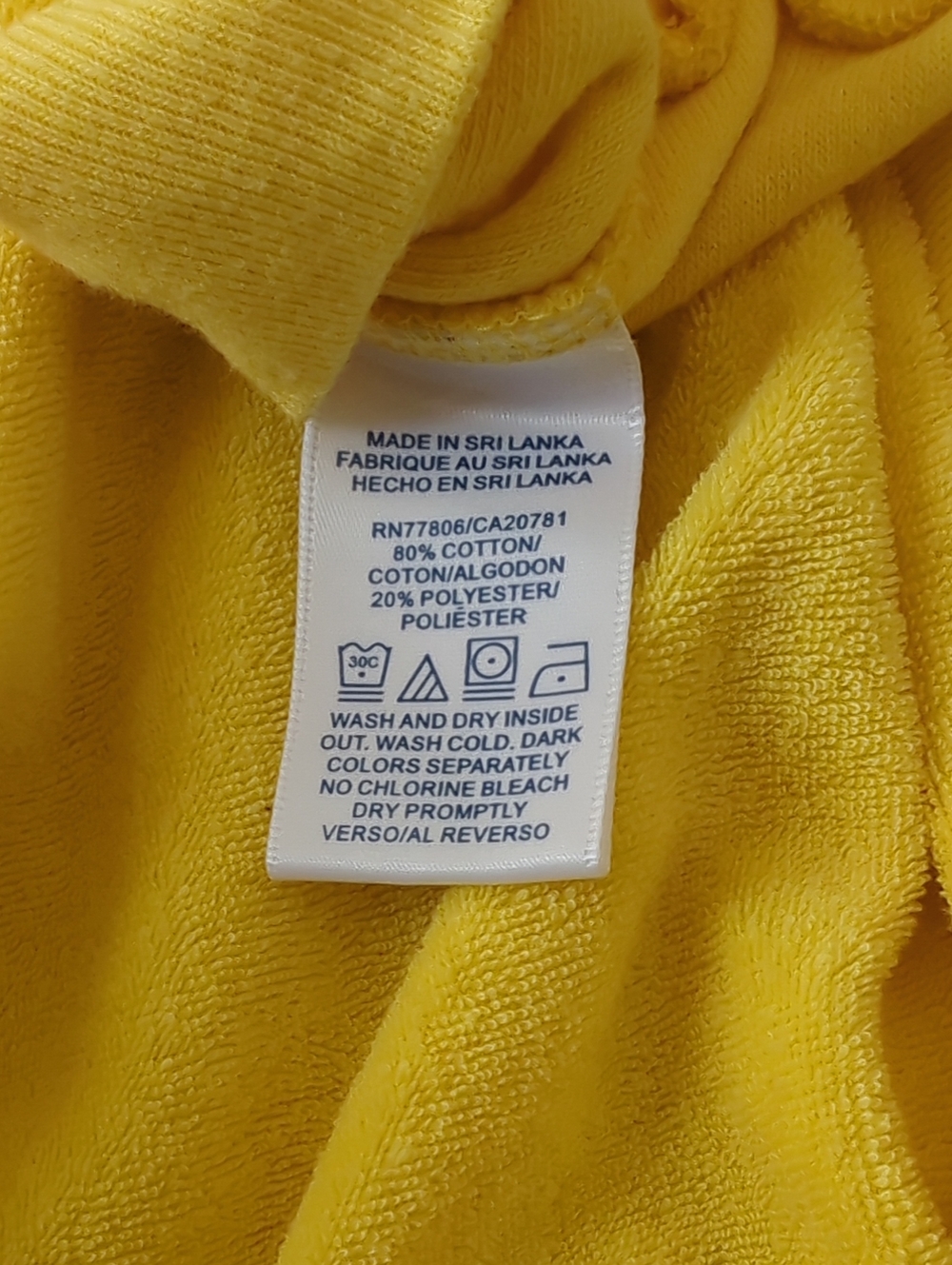 Tommy Girl Hilfiger Canary Yellow Terry Cloth Tie-Shoulder Tank Top - Picture 8 of 8
